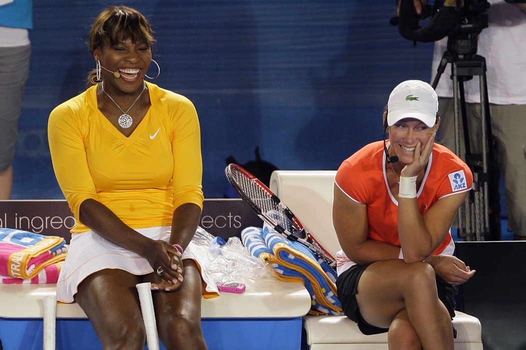 Serena Williams and Sam Stosur at the Australian Open