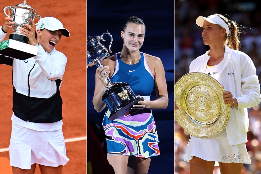 The WTA Big Three of Iga Swiatek, Aryna Sabalenka and Elena Rybakina