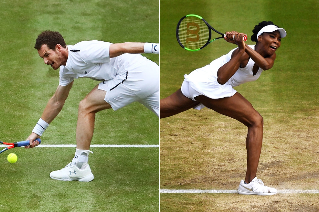 Andy Murray and Venus Williams are great on grass