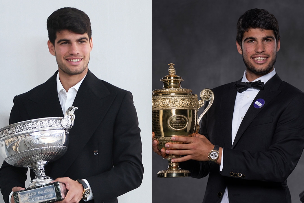 Carlos Alcaraz is the titleholder at both Roland Garros and Wimbledon