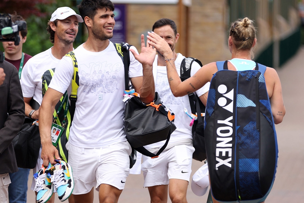 Defending Wimbledon champions Carlos Alcaraz and Marketa Vondrousova