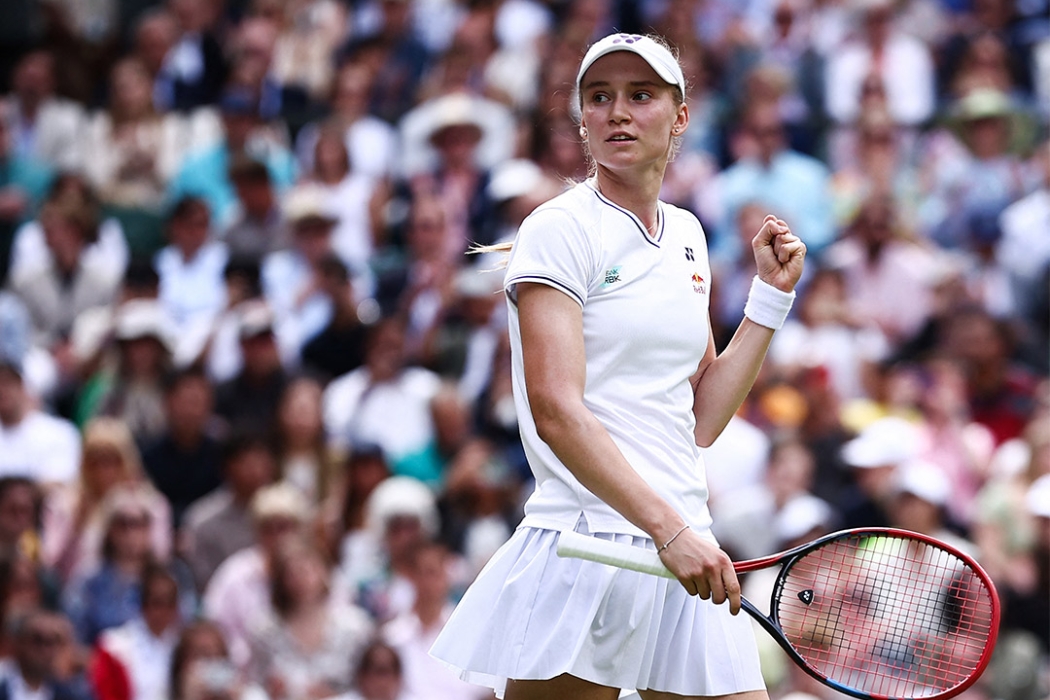 Elena Rybakina is through to her second Wimbledon semifinal