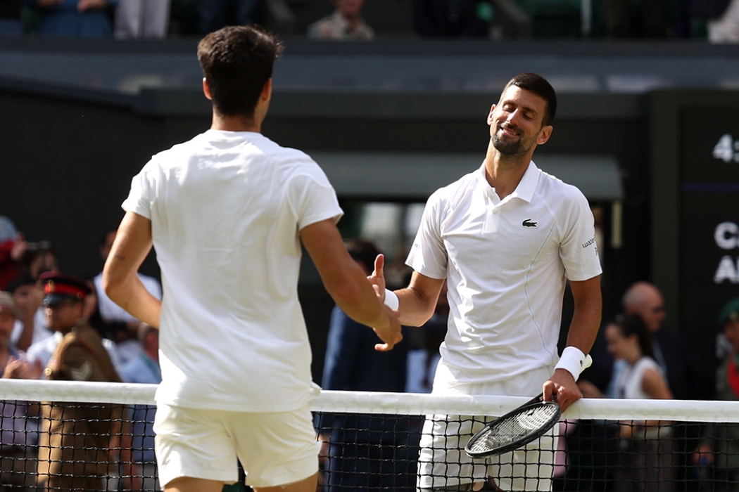 Novak Djokovic finished runner-up to Carlos Alcaraz in the 2024 Wimbledon final