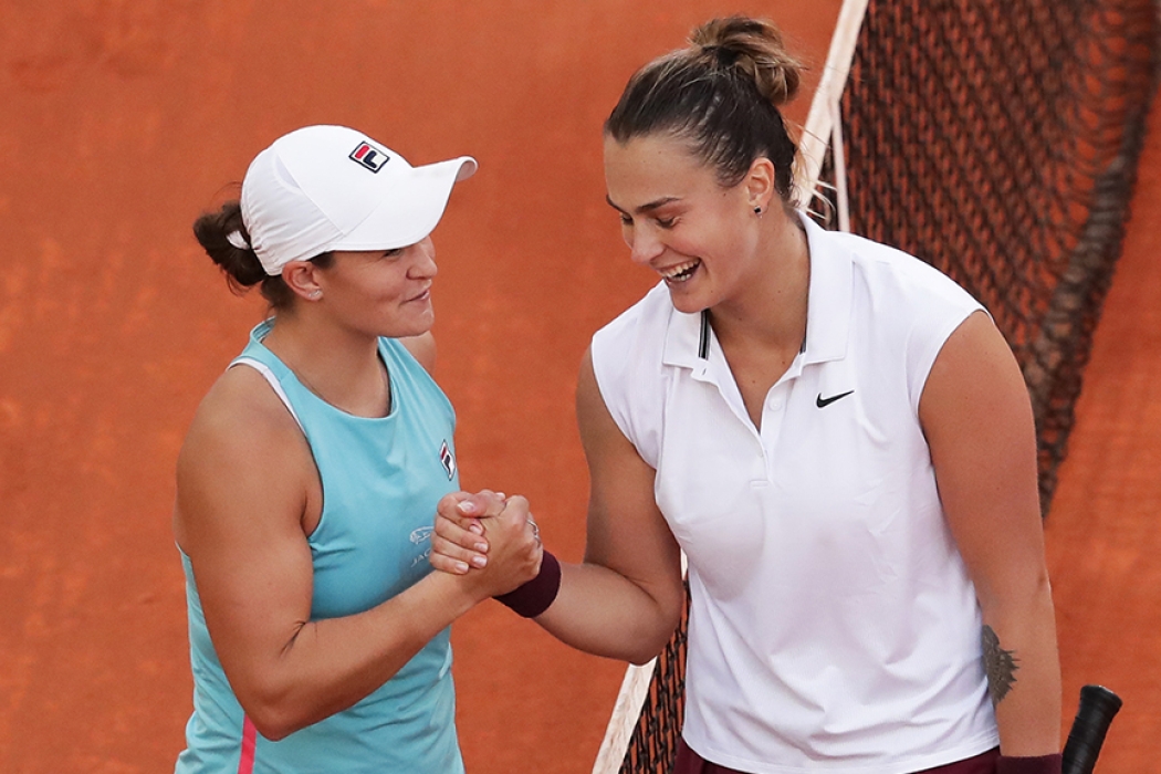 Aryna Sabalenka and Ash Barty 